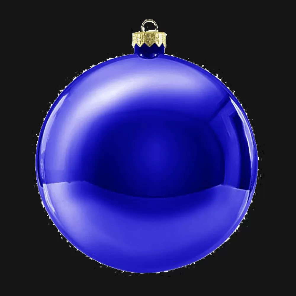 Cheap Boule De Noël Brillante XXL Bleu Foncé Décorations De Noël Scandinaves | Décorations De Noël Bleues