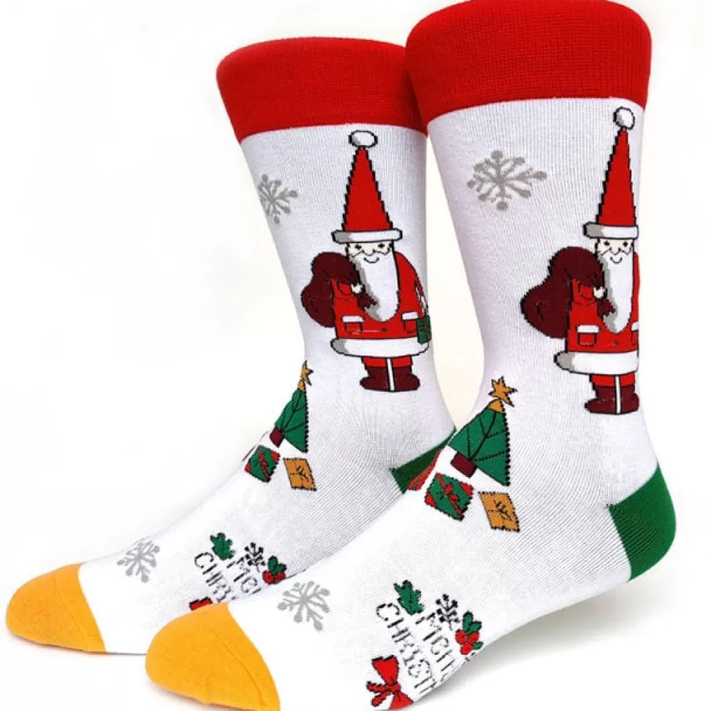 Best Sale Chaussettes De Noël Blanche Décorations De Noël Scandinaves | Chaussettes De Noël