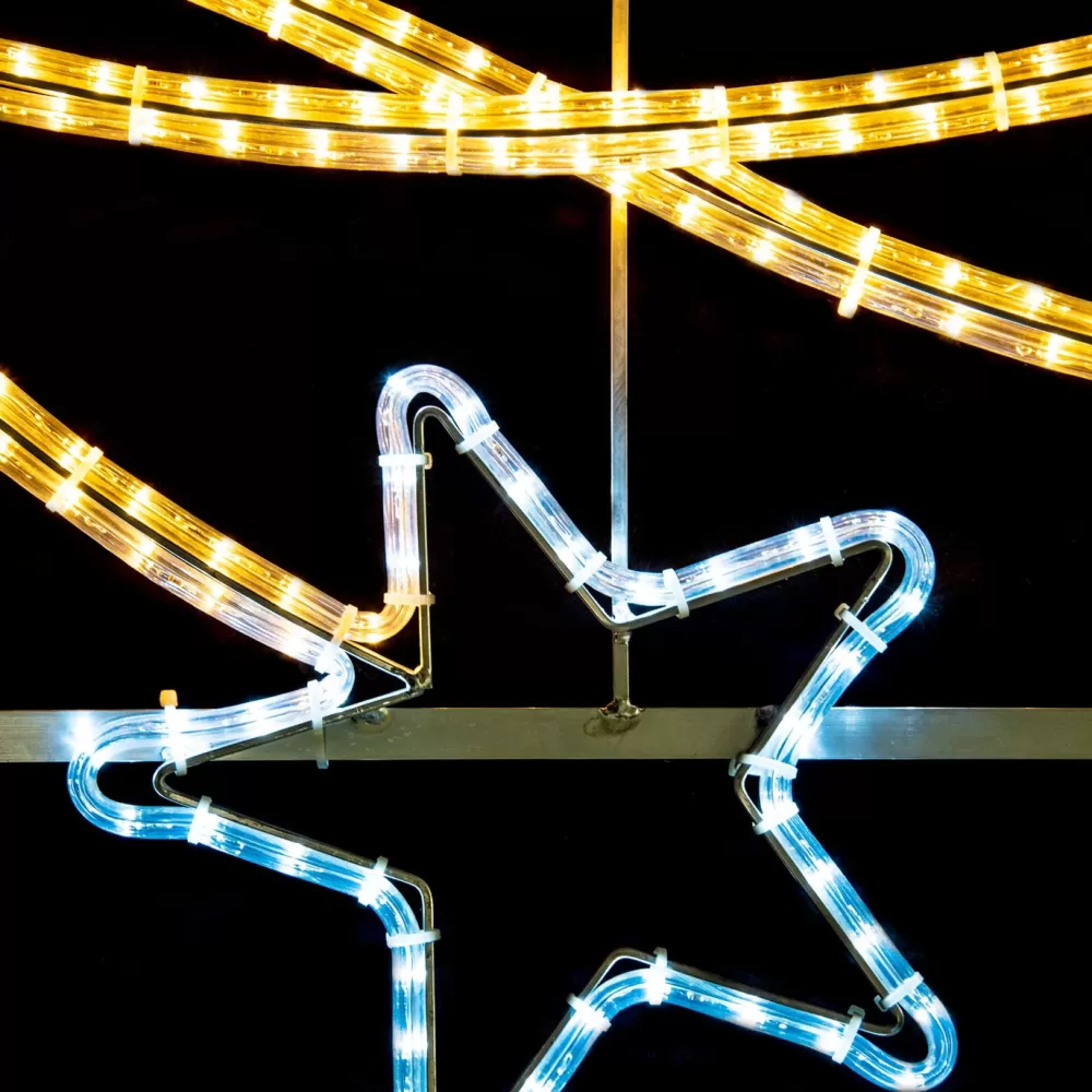 New Décor De Rue De Noël - Ligne étoilée 3,5m Décors De Rue De Noël
