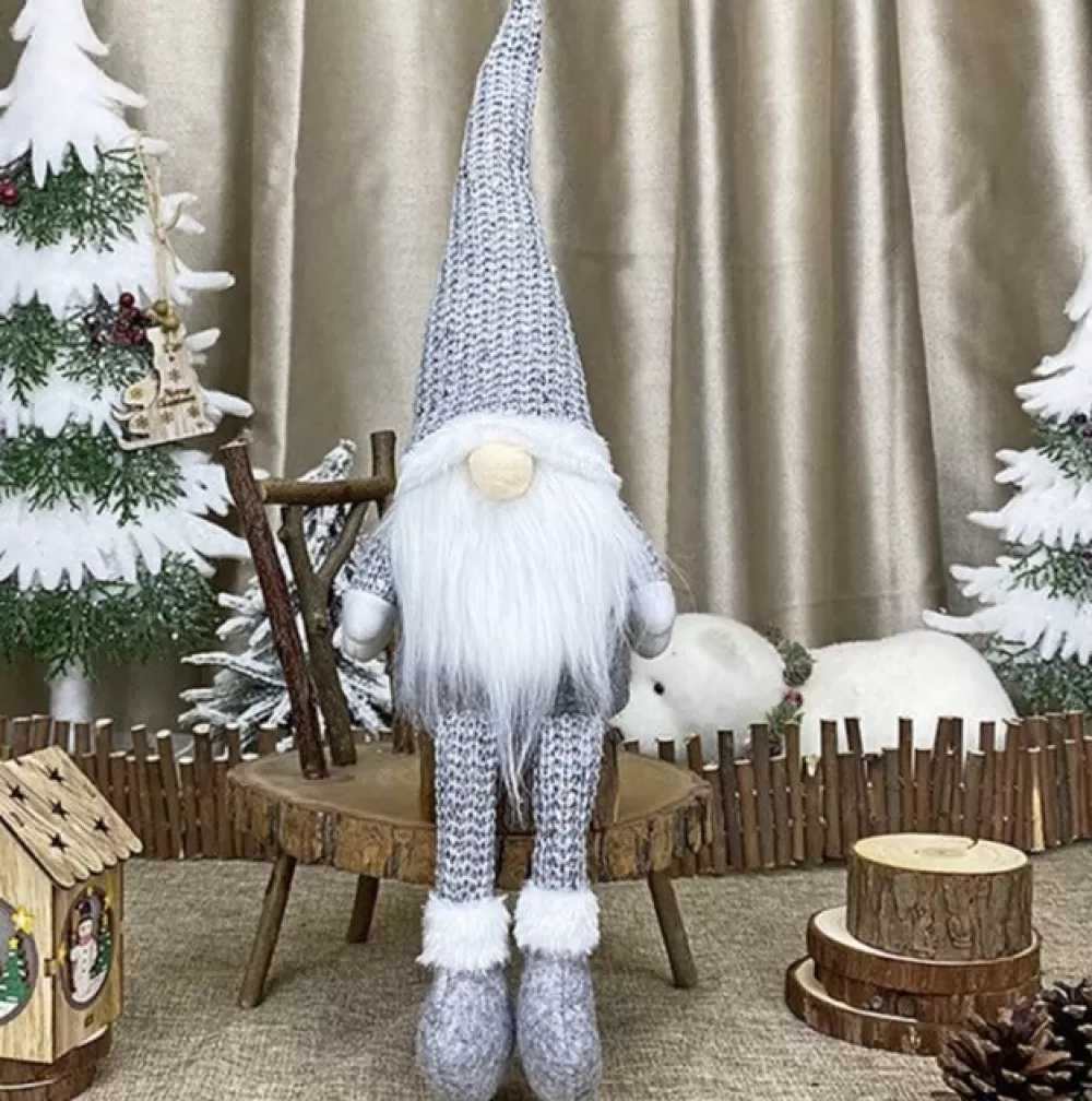 Cheap Gnome De Noël Gris Décorations De Noël Pas Cher | Décorations De Noël Argentées