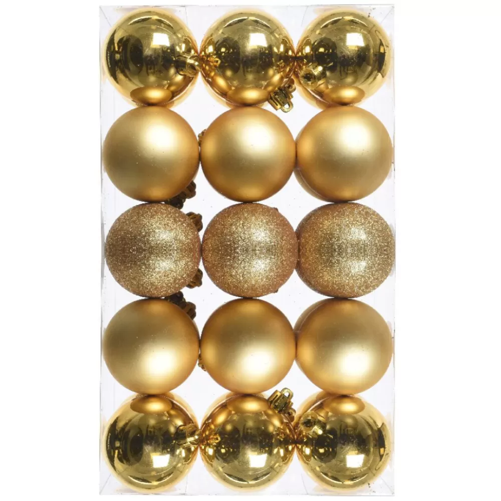 Store Lot De 30 Boules De Noël Dorées 6 Cm Décorations De Noël Dorées | Lots De Boules De Noël