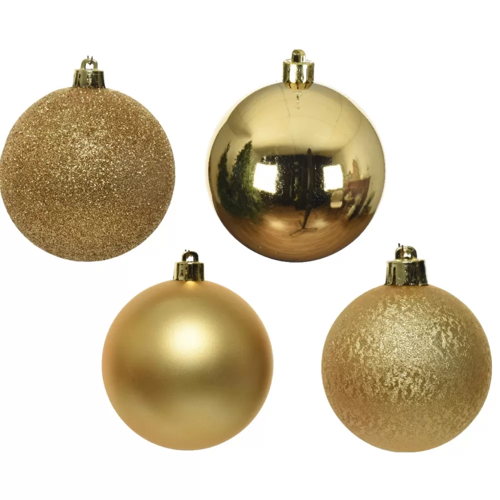 Store Lot De 30 Boules De Noël Dorées 6 Cm Décorations De Noël Dorées | Lots De Boules De Noël