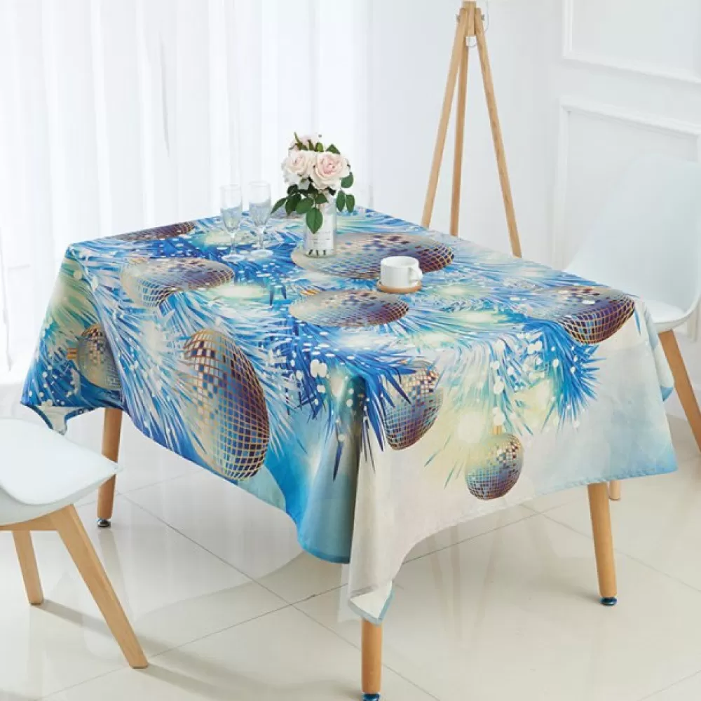 Discount Nappe De Noël Bleue Nappes De Noël | Décorations De Noël Scandinaves