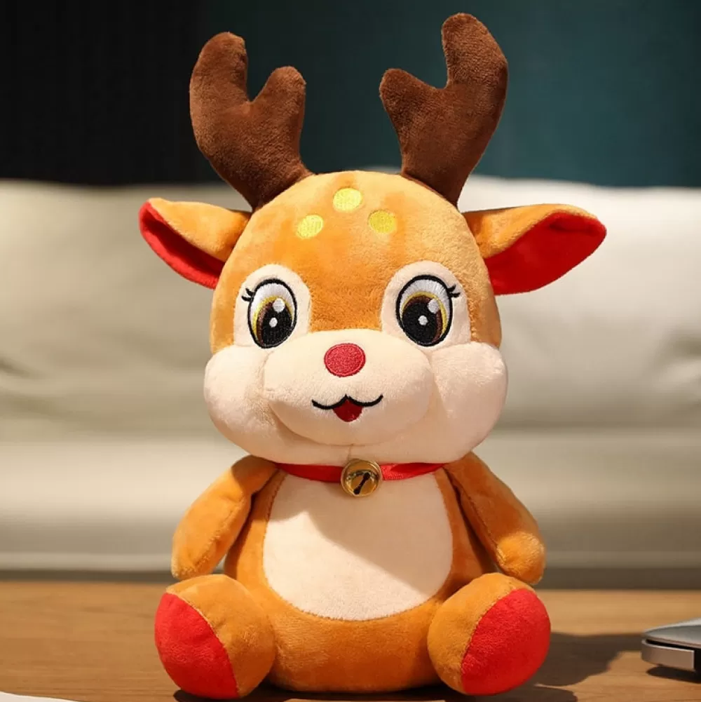 Best Sale Peluche De Noël : Renne Assis Décorations De Noël Pas Cher | Peluches De Noël