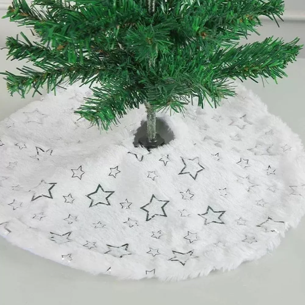 Shop Pied De Sapin Argent Décorations De Noël Pas Cher | Décorations De Noël Argentées