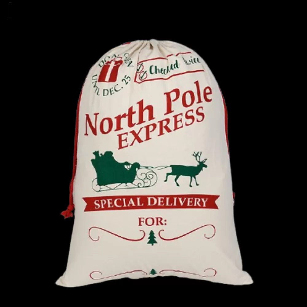 Flash Sale Sac Hotte De Noël - North Pole Express Hottes & Sacs Cadeaux De Noël