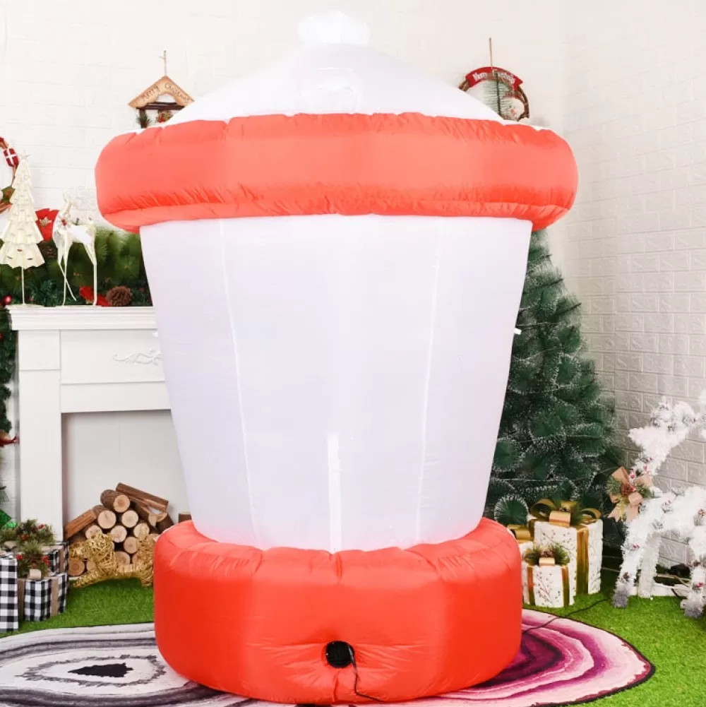 Cheap Structure De Noël Gonflable : Manège Enneigé Avec Père Noël Sapin Bonhomme De Neige Structures Gonflables De Noël
