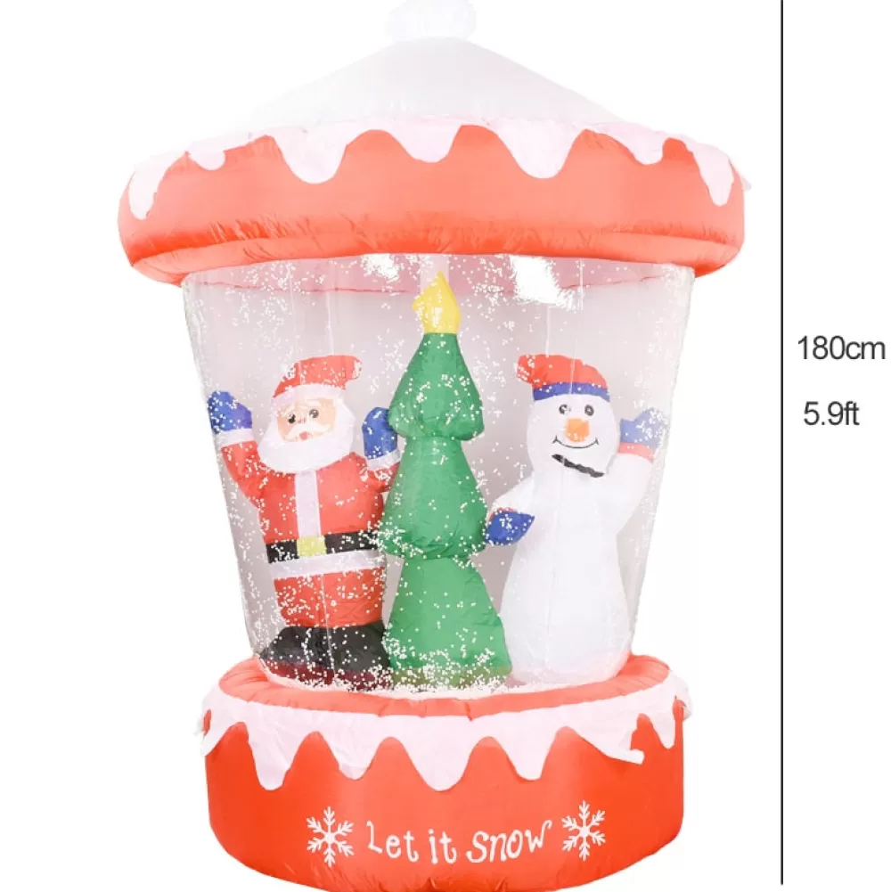 Cheap Structure De Noël Gonflable : Manège Enneigé Avec Père Noël Sapin Bonhomme De Neige Structures Gonflables De Noël